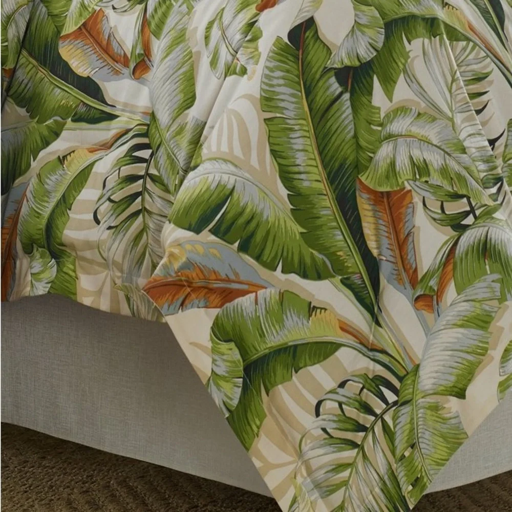 Tommy Bahama® Palmiers Full/Queen 3PC Duvet Cover and Sham Set Tropical NEW